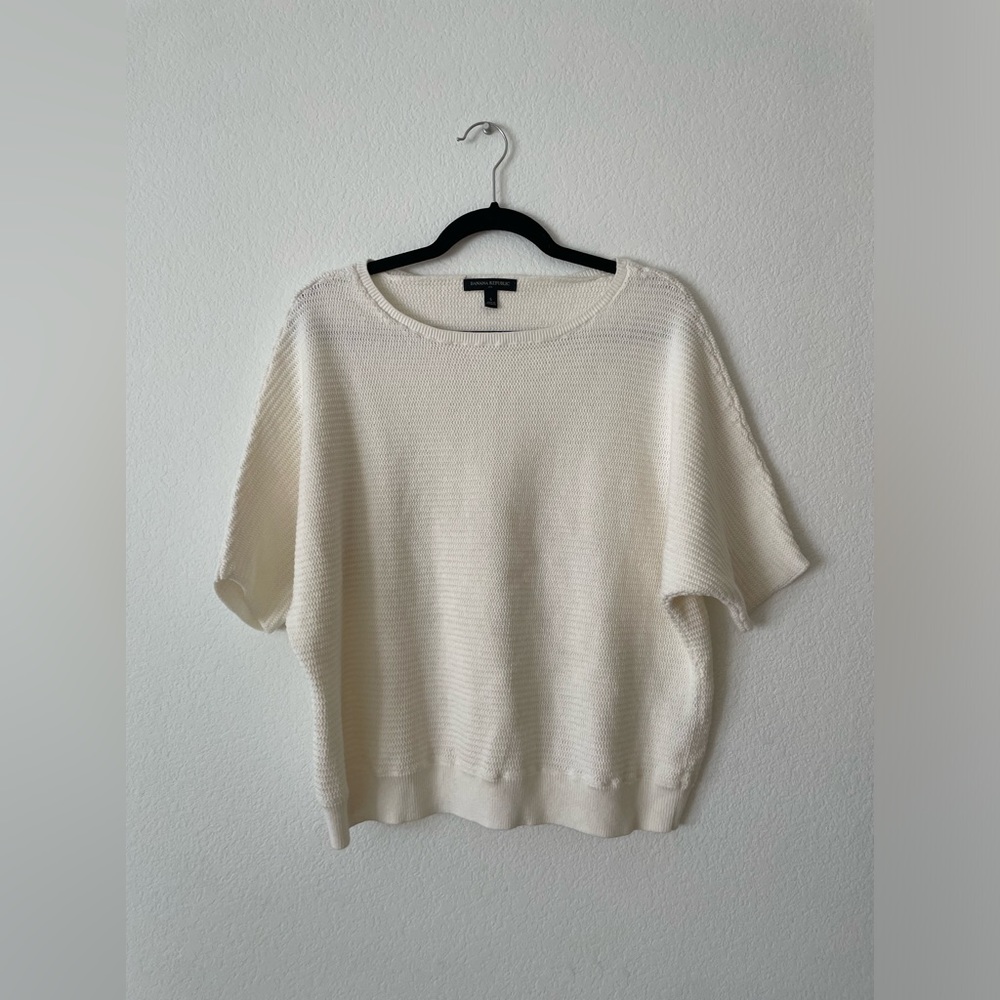Banana Republic short sleeve knit top